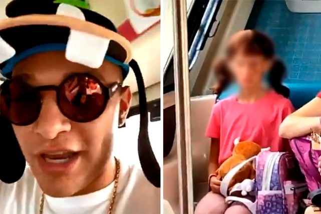 Em vídeo, MC Gui ri de menina usando peruca - Foto: Reprodução