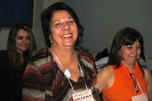 Movimento de Mulheres de Amambai realiza assembleia Vilma Maria Golin Selhorst e Elza Guidotti, presidente e secretária do Movimento de Mulheres de Amambai. / Foto: Moreira Produções