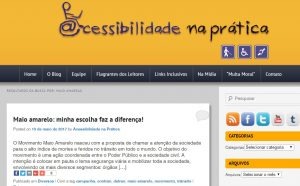 Blog acessibilidade na prática encampou campanha Maio Amarelo / Foto: Divulgação