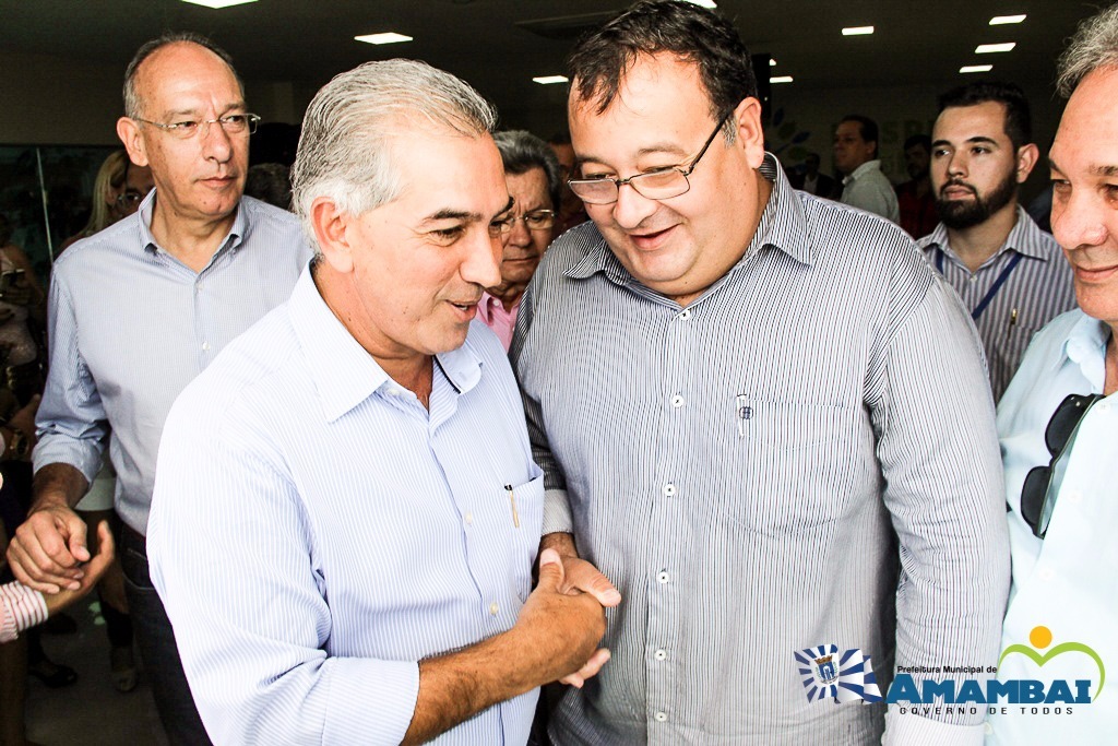 Lideranças de Amambai, entre elas o prefeito Dr. Bandeira, manterão audiência com o Governador Reinaldo Azambuja / Foto: Decom 