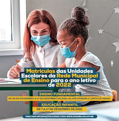 Prefeitura informa pais e responsáveis sobre matrículas da Rede Municipal Foto: Decom