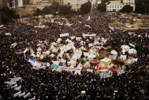 Praça Tahrir, em Cairo, é um dos palcos das manifestações no Egito nos últimos dias (Lilian Wagdy/CC)