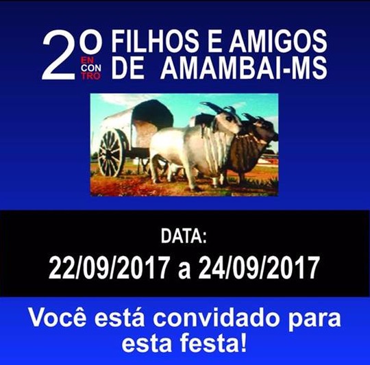 Agenda de eventos para Amambai e região Agenda de eventos para Amambai e região