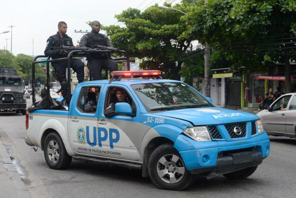 Tropas da PM circulam na Cidade de Deus, após operação no fim de semana, em que houve pelo menos 11 mortes.Foto: Divulgação