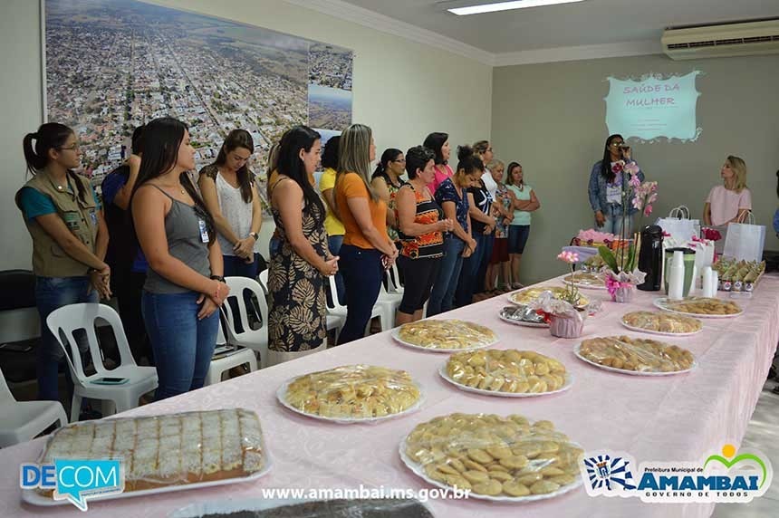 Prefeitura de Amambai homenageia servidoras com café da manhã Prefeitura de Amambai homenageia servidoras com café da manhã