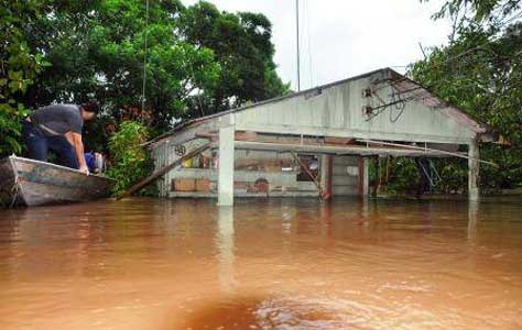Cheia no rio Aquidauana já causou remoção de mais de 130 famílias ribeirinhas em MS