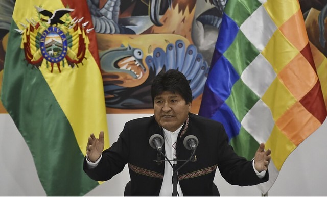 Após cinco dias de apuração, Evo Morales é reeleito presidente em 1º turno Evo Morales é presidente da Bolívia desde 2006 / Foto: Aizar Raldes/AFP