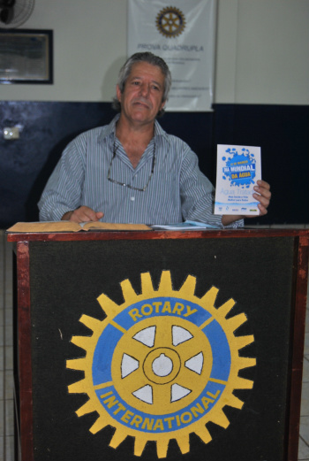 Dia Mundial da Água - Diretor da Sanesul de Amambai palestra no Rotary Club O diretor da Sanesul de Amambai, Enedir Viana Vieira.