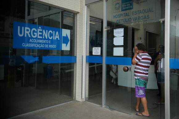 Situação hoje é de normalidade nos hospitais estaduais, informa secretaria Rio de Janeiro - Hospital Estadual Getúlio Vargas, na Penha, zona norte do Rio