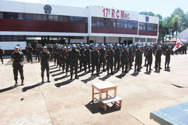 17º RC Mec realizou nessa sexta-feira (22) formatura do Pelotão Haiti