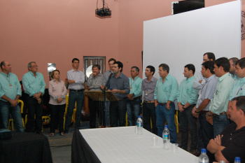 Expobai 2012 é aberta oficialmente Membros da diretoria do SRA, durante abertura da ExpobaiFoto: Moreira Produções