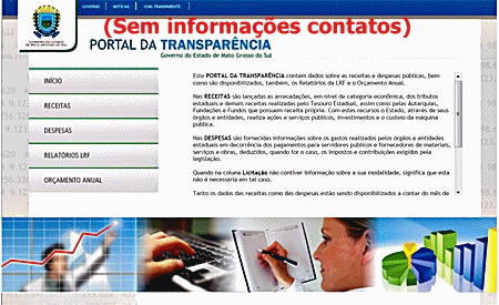 Governo de Mato Grosso do Sul desrespeita aplicação da Lei da Transparência Governo de Mato Grosso do Sul desrespeita aplicação da Lei da Transparência
