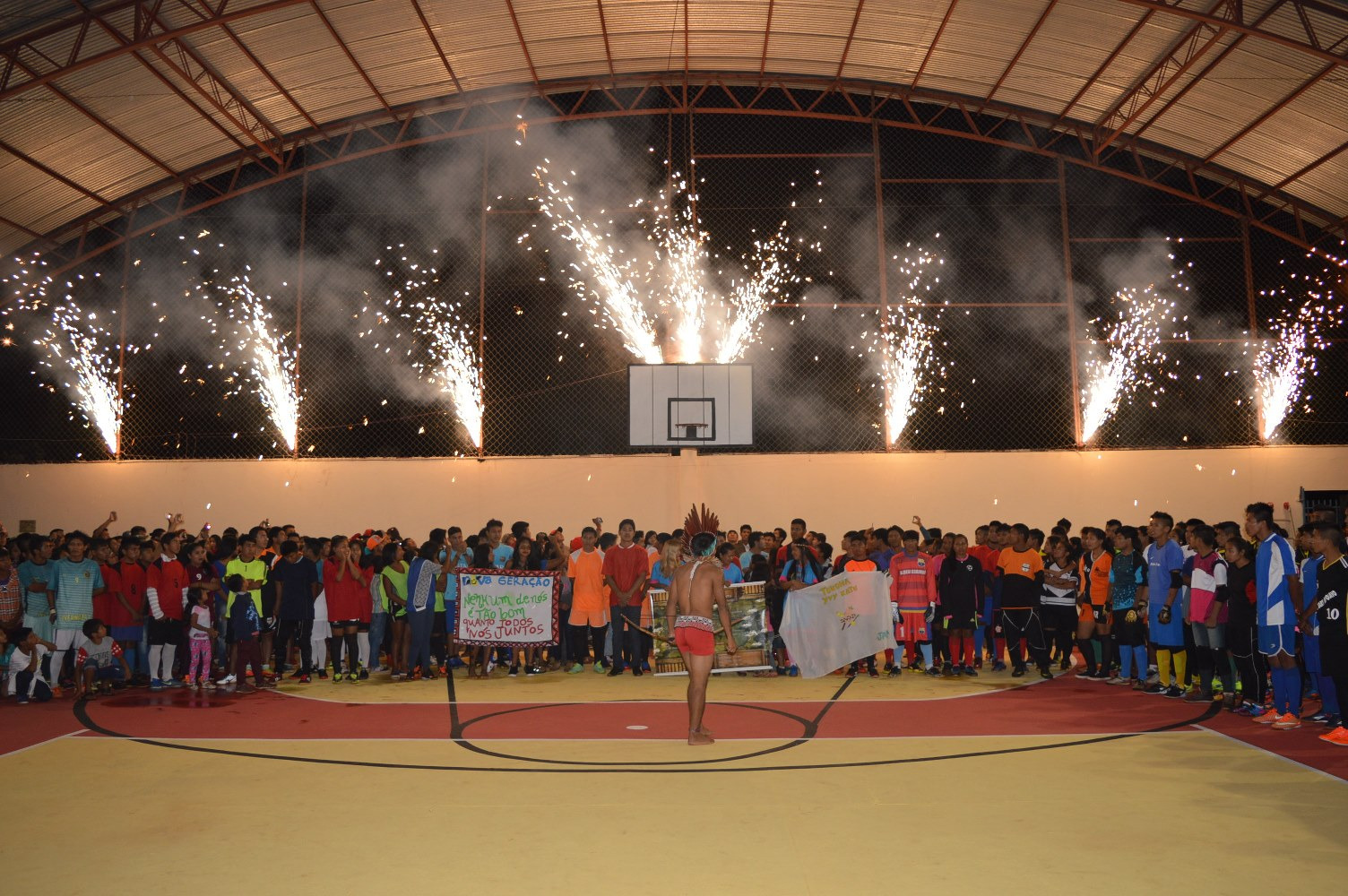 18º Joind teve início em Amambai, mais de 1000 indígenas participam do certame Mais de mil indígenas participam dos jogos / Foto: Moreira Produções