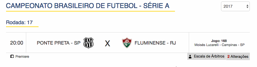 Jogo de hoje (9) – Brasileirão - 17ª rodada