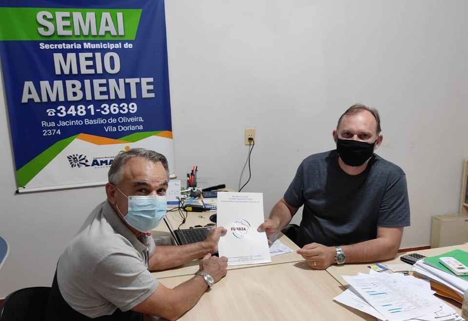 Vereador Anílson Prego visita secretário municipal de meio ambiente Visita aconteceu no dia 17 de novembro / Foto: Divulgação