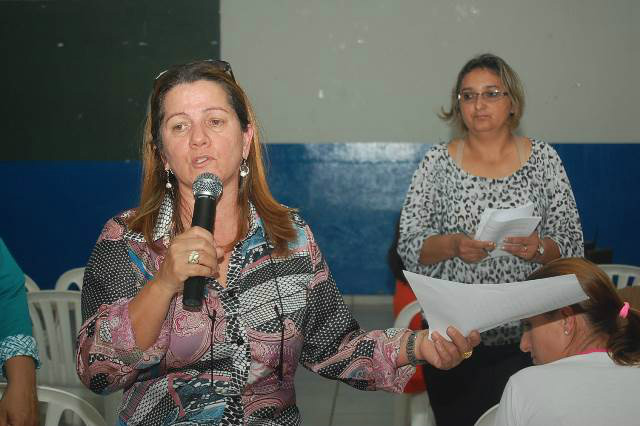 A presidente e vice do Simted, Olga Tobias e Marli Charão.