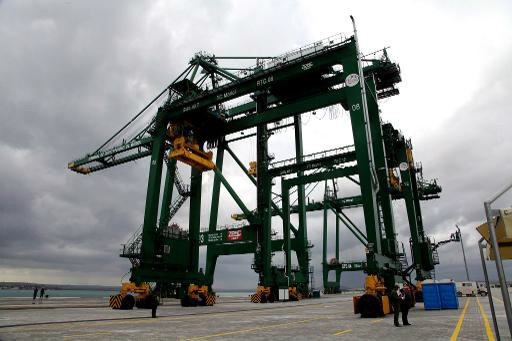 Imagem divulgada em 26 de janeiro de 2014 mostra o porto de Mariel, inaugurado em 27 de janeiro de 2014 pelo presidente cubano Raúl Castro na presença de Dilma Rousseff