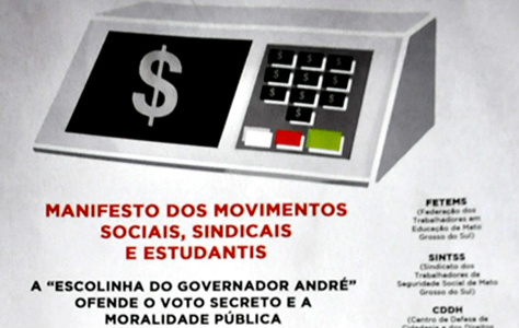 Em Campo Grande, 14 entidades protestam contra o autoritarismo de Puccinelli