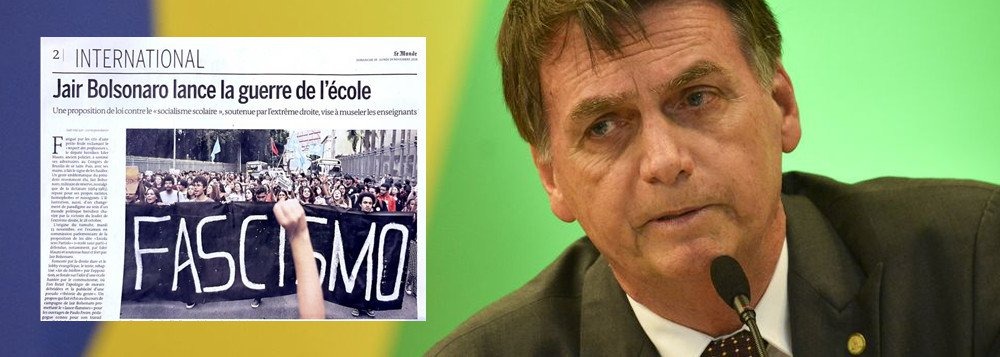 “Bolsonaro inicia guerra nas escolas”, diz Le Monde “Bolsonaro inicia guerra nas escolas”, diz Le Monde