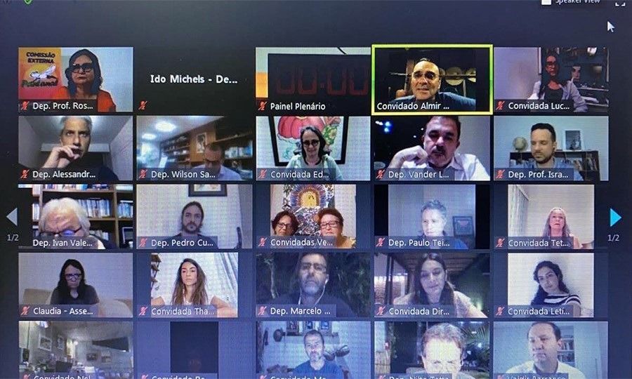 Em reunião virtual, artistas se comprometem assinar carta em defesa do Pantanal O chamado à classe artística foi feito dentro da 13ª reunião virtual da Cexquei, comissão externa da Câmara dos Deputados que acompanha as queimadas em biomas brasileiro / Foto: Divulgação