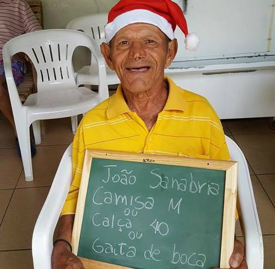João Sanabria quer ganhar de Natal uma camisa, uma calça ou uma gaita de boca / Foto: Divulgação