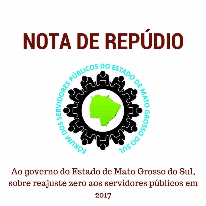 Nota de repúdio ao governo do Estado de MS Foto: Divulgação
