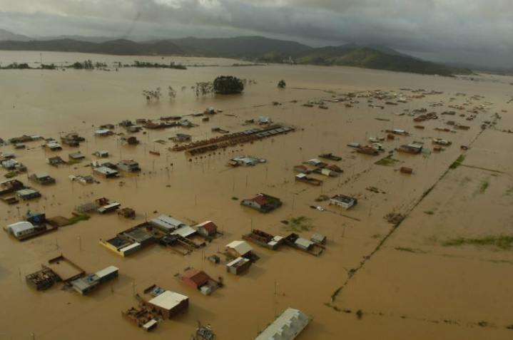 Aumenta número de pessoas atingidas por temporais em Santa Catarina São Joaquim, Santa Catarina.