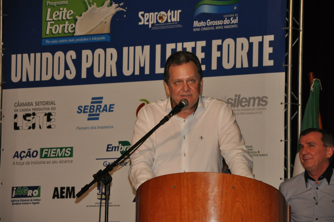 O Secretário de Estado de Produção, Paulo Engel fala sobre a importância do programa para o desenvolvimento de MS / Foto: Assessoria