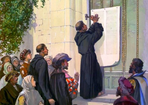 Evangélicos são 36,1% da população religiosa em Amambai Em 1517 Lutero pregou na porta de uma igreja em Wittenberg as 95 teses / Foto: Divulgação