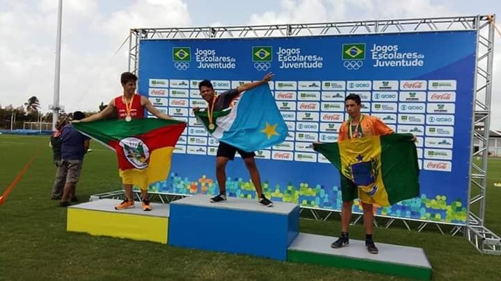 Atleta amambaiense conquista medalha de ouro em competição no RN Yuri conquistou medalha de ouro no lançamento de dardo / Foto: Divulgação
