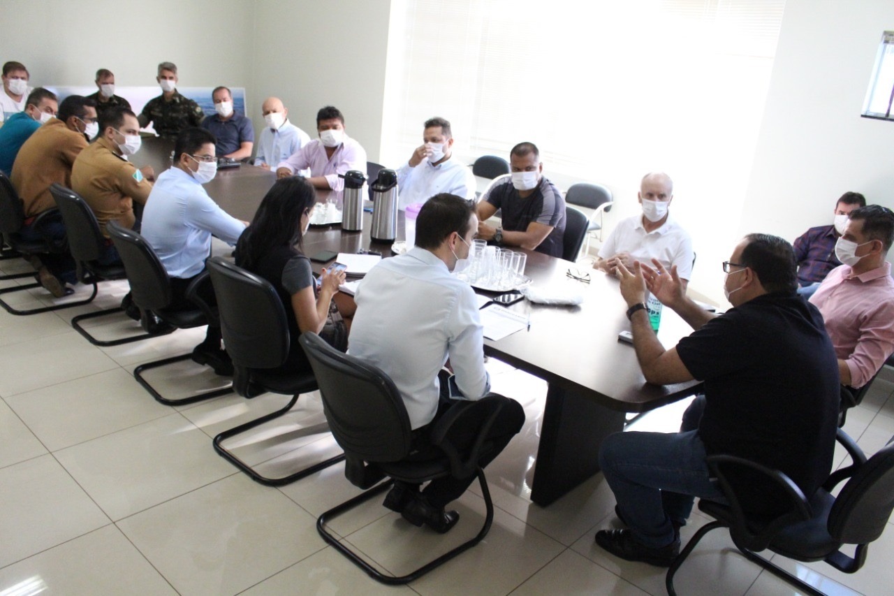 Reunião do Comitê Municipal de Enfrentamento ao Coronavírus / Foto: Divulgação