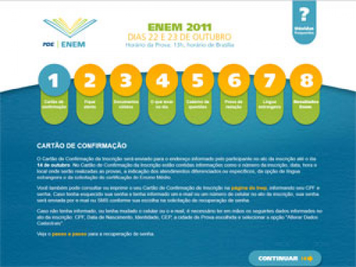 MEC põe no ar site com tira-dúvidas do Enem 2011 MEC põe no ar site com tira-dúvidas do Enem 2011
