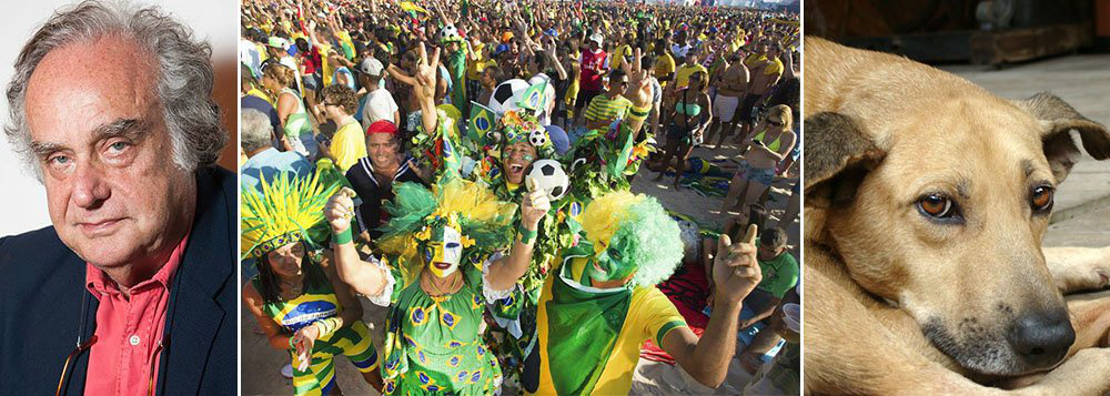 O colunista Arnaldo Jabor, que antes da Copa cravou que o Brasil passaria por um vexame internacional, na mais autêntica expressão do pensamento vira-lata, agora diz que tem sido 