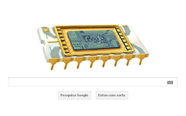 Google homenageia Robert Noyce, criador do microchip.