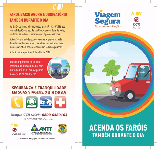Nem todos os motoristas acendem os faróis dos veículos de dia Foto: Divulgação