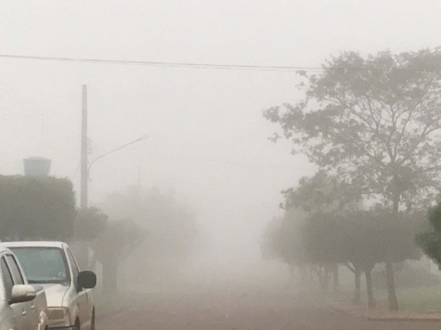 Na região sul de MS, dia amanhece com neblina e temperatura amena