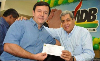 Bruno do Hotel 2 Gaúchos filia-se ao PMDB Bruno e André Puccinelli.