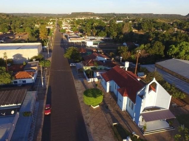 Vista aérea de Figueirão; com 3 mil habitantes, município estaria na lista para possível extinção com avanço do pacto federativo. (Foto: PMF/Divulgação)