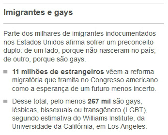 Gays e imigrantes 'saem do armário' e lutam por reforma nos EUA