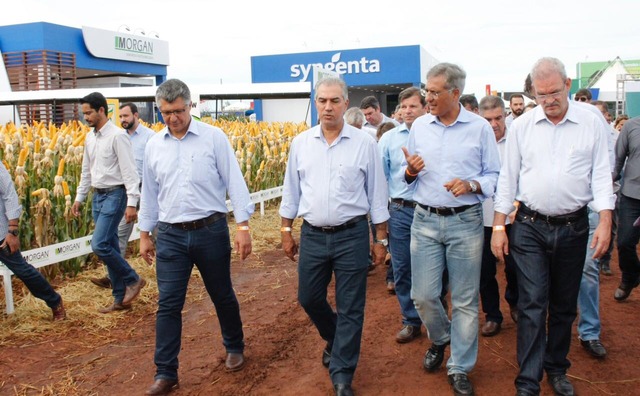 Governador destaca importância da tecnologia no agronegócio Governador Reinaldo Azambuja durante abertura da Showtec, em Maracaju - Foto: Chico Ribeiro