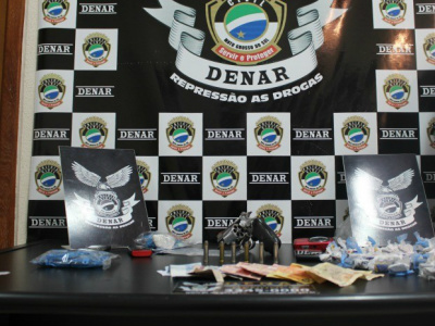 Material apreendido com os suspeitos Foto: Nadyenka Castro/G1 MS