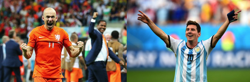 Robben ou Messi? Holanda e Argentina definem o segundo finalista nesta quarta Robben ou Messi? Holanda e Argentina definem o segundo finalista nesta quarta