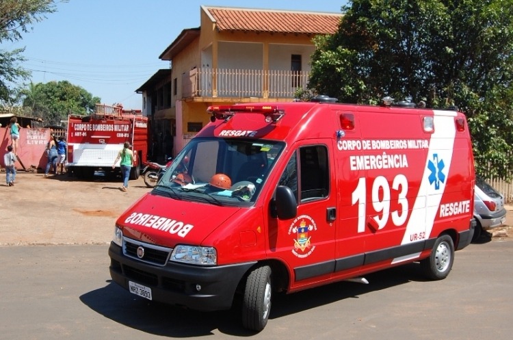 Bombeiros socorreram a vítima.
