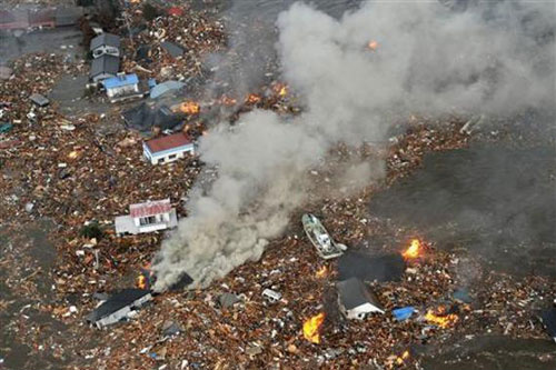 Japan. Devastation following the earthquake on 11 March 2011. (Reuters)