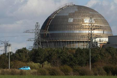 Vista parcial da unidade de reprocessamento nuclear de Sellafield, próxima a Seascale, em Cumbria, na Inglaterra.
