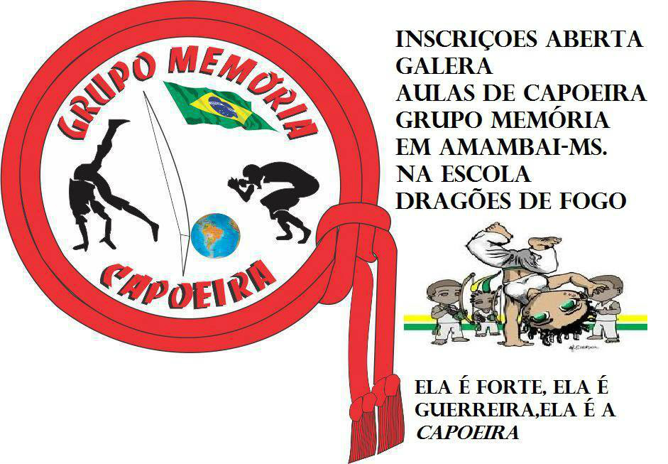 Escola Dragões de Fogo está com inscrições abertas para aulas de Capoeira Escola Dragões de Fogo está com inscrições abertas para aulas de Capoeira
