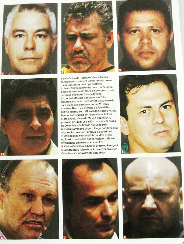 Revista nacional traz os oito novos 'donos do tráfico' com atuação no MS