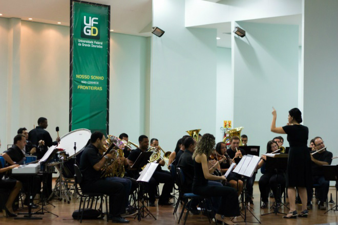 Orquestra da UFGD se apresenta durante o evento / Foto: Divulgação