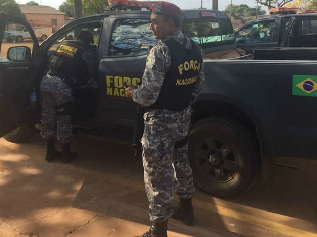 Força Nacional ficará mais 30 dias em Caarapó, MS, determina ministério Força Nacional está em Caarapó desde junhoFoto: Divulgação