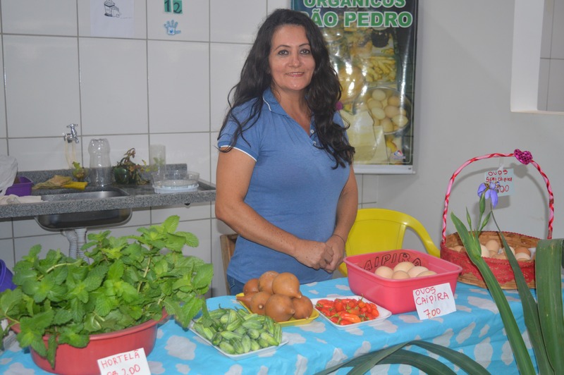 Jocy também é uma das expositoras no Mercado Municipal / Foto: Moreira Produções